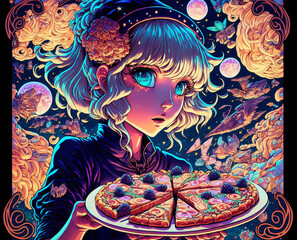 Anime Pizza Girl
