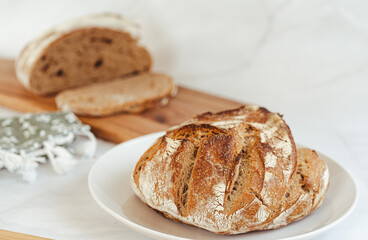 sourdough bread on a table