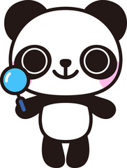 パンダ＆虫眼鏡（Panda, Magnifying glass）