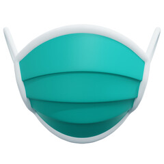 medical mask 3d render icon illustration