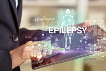 Electronic medical record, tech concept