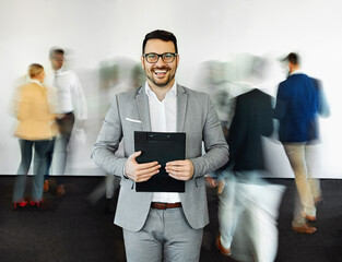 businessman man portrait business smart success confident office corporate  executive suit manager...