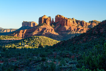 Landscape photograph of Cathedral Rock in Sedona, Arizona.