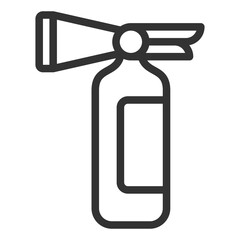 Fire extinguisher - icon, illustration on white background, outline style