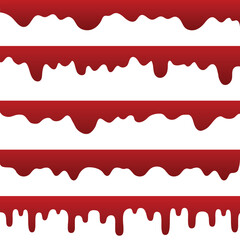 A collection of blood drips for artwork compositions and textures