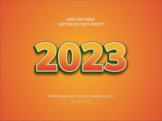 Obraz premium 2023 happy new year text style 