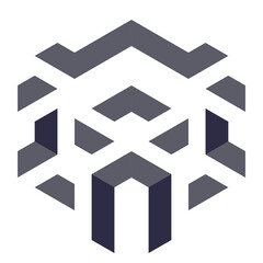  Hexagonal Packed Triangles 3d illusion abstract illustration