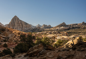 Rocks and Peaks Spread Across the Valley in Capitol Reef