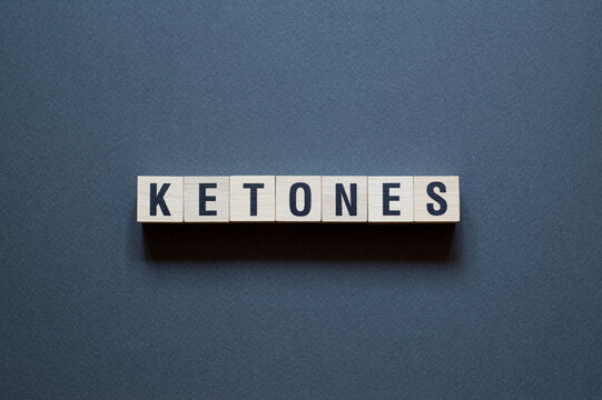 Ketones - word concept on cubes