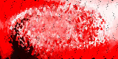 Dark orange vector gradient polygon layout.