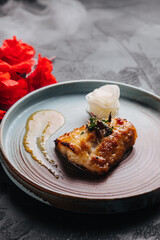 grilled salmon steak 