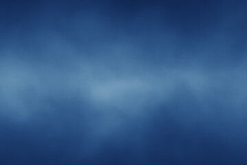 Realistic fog, blurred blue white light copy space illustration background.