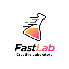 Fast Lab Logo Template Design Element 