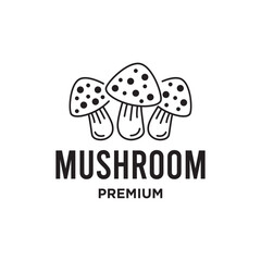 mushroom farm logo vector illustration design, mushroom logo design