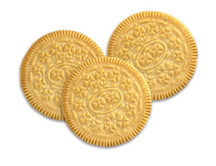 vanilla cookie on transparent background