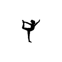 Fototapeta na wymiar Kid gymnast icon. Simple style kid gymnastic training course big sale poster background symbol. Kid gymnast brand logo design element. Kid gymnast t-shirt printing. vector for sticker.