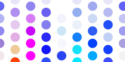 Light multicolor vector template with circles.