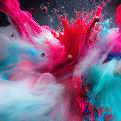 photography of a close up of colored ink in water