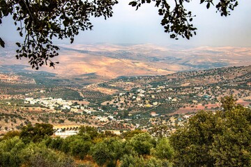 Jerash view from the rose hill, Jordan-  اطلالة جبال جرش من تل الرز- الاردن