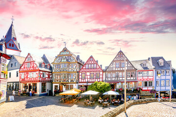 Altstadt von Idstein, Hessen, Deutschland 