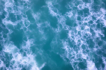 Fototapeta premium Abstract background picture of blue ocean, generative ai