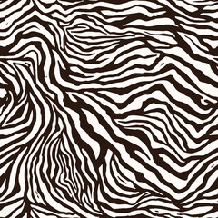 Seamless zebra texture, tiger pattern, animal print.