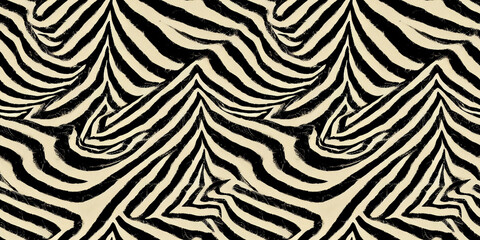 Fototapeta premium zebra skin texture background seamless pattern