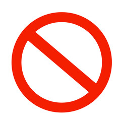 No allowed sign.