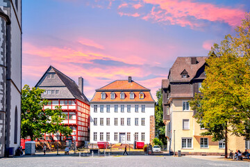 Marktplatz, Giessen, Hessen, Deutschland 