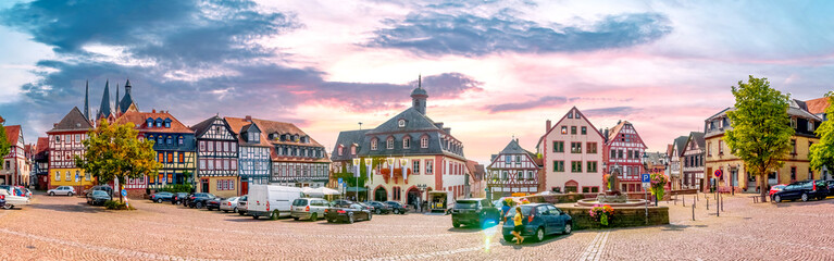 Marktplatz, Gelnhausen, Hessen, Deutschland 