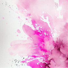 beautiful pink watercolor splatter background