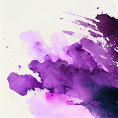 beautiful purple watercolor splatter background