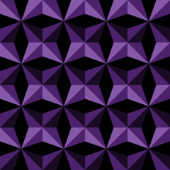 Obraz premium Violet geometric pattern, shades of purple triangles