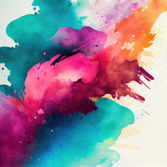 beautiful colorful watercolor splatter background