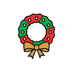 Christmas Decoration Icon Vector Template