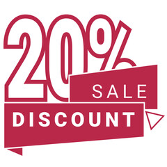 Discount 20%. Marketplace sticker.