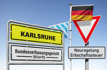 Bayern bereitet Verfassungsklage wegen Erbschaftssteuer vor! - obrazy, fototapety, plakaty