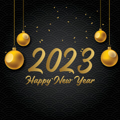 Happy new year 2023 banner