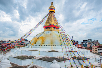 The Great Boudhanath Stupa of Kathmandu Nepal