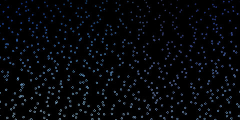Dark Blue, Green vector template with neon stars.