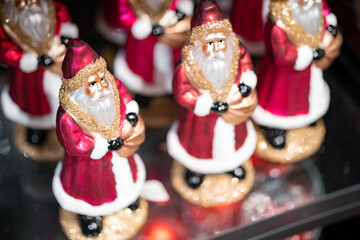 santa claus on the christmas tree