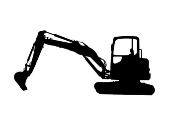 excavator silhouette