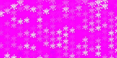 Light Pink vector template with flu signs.