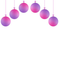 Obraz premium colored Christmas ball. Colorful realistic christmas ball - isolated on white background
