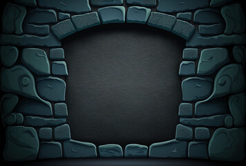 Fototapeta premium Background with textured black painted wall. Generative AI