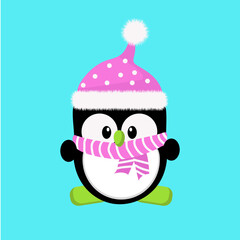 Little pink penguin