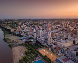 Fototapeta premium view of the city at night