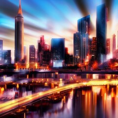 Mysterious Cityscape That Inspires Wanderlust k realistic highly detailed