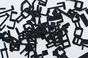 random numbers on blank paper