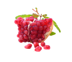 Pomegranate on transparent png